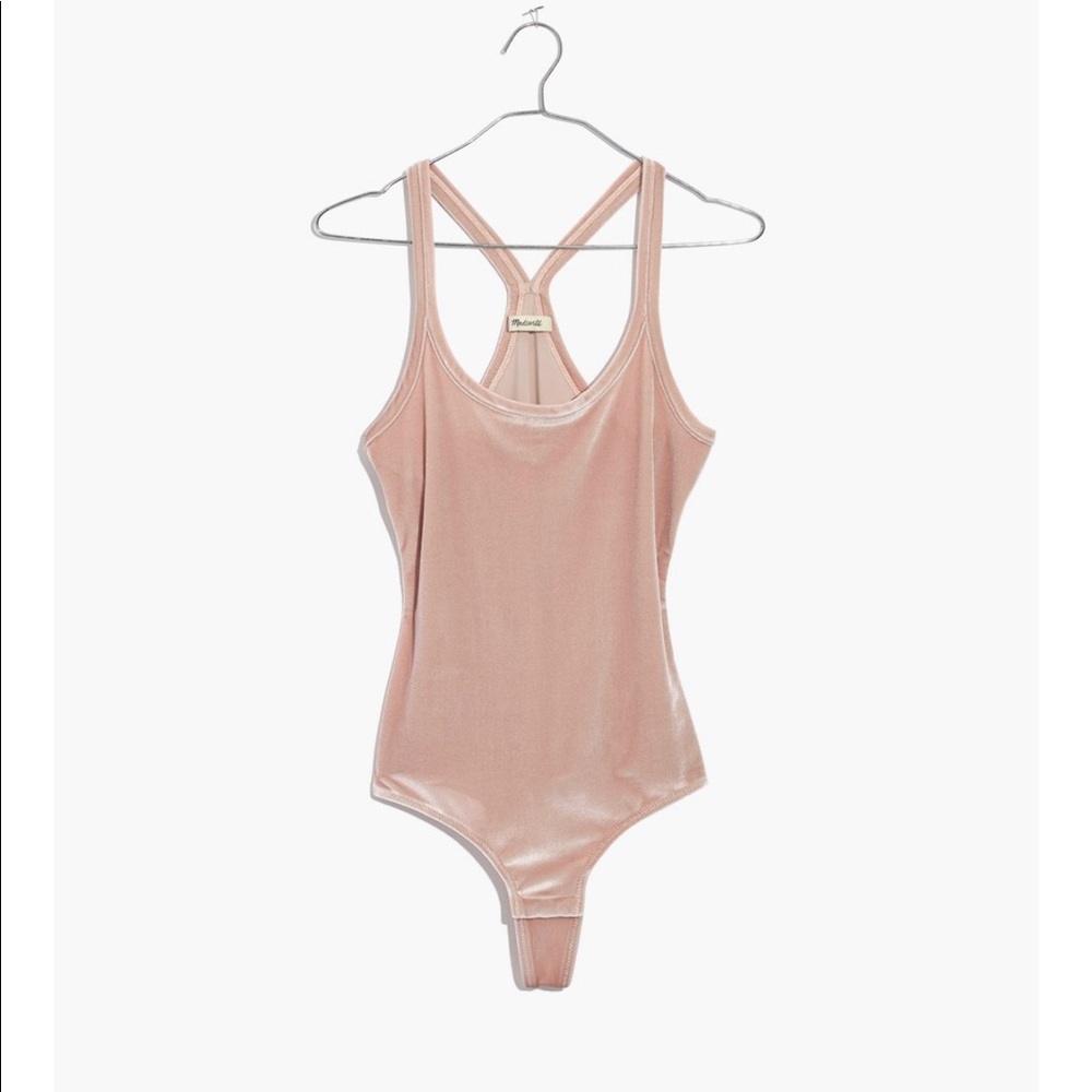 Madewell velvet bodysuit